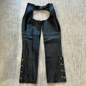 NWT Leather Gallery Motorcycle Chaps size Medium
